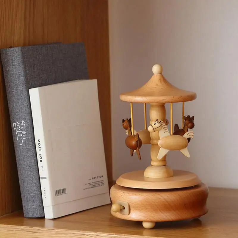 Artisan Select Carousel Wooden Moving Music Box